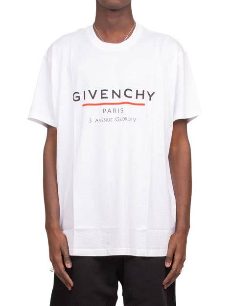 t shirt givenchy blanc homme|givenchy top with holes.